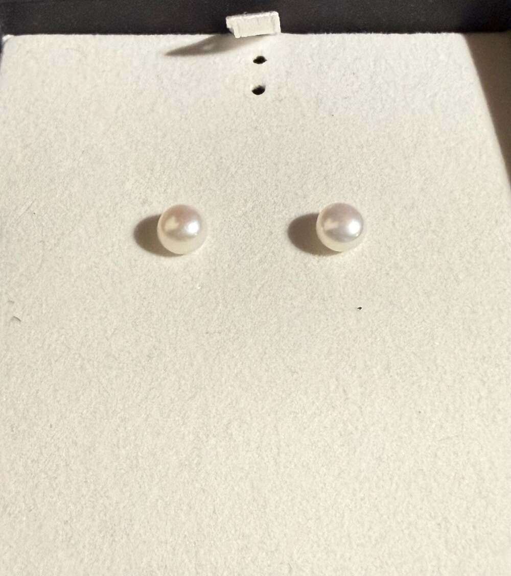 Imperial Pearl Sterling Silver 925 Freshwater Pearl Stud Earrings